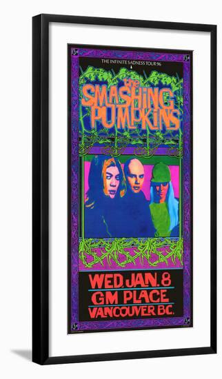 Smashing Pumpkins Infinite Sadness Vancouver 1996-null-Framed Art Print