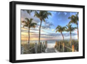 Smathers Beach Boardwalk-Robert Goldwitz-Framed Giclee Print