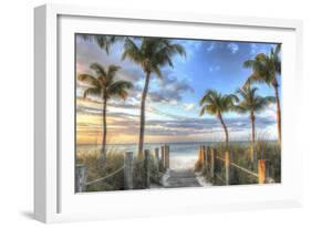 Smathers Beach Boardwalk-Robert Goldwitz-Framed Giclee Print