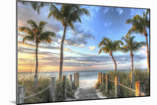 Smathers Beach Boardwalk-Robert Goldwitz-Mounted Giclee Print