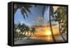 Smathers Beach Sunrise 2-Robert Goldwitz-Framed Stretched Canvas