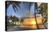 Smathers Beach Sunrise 2-Robert Goldwitz-Stretched Canvas