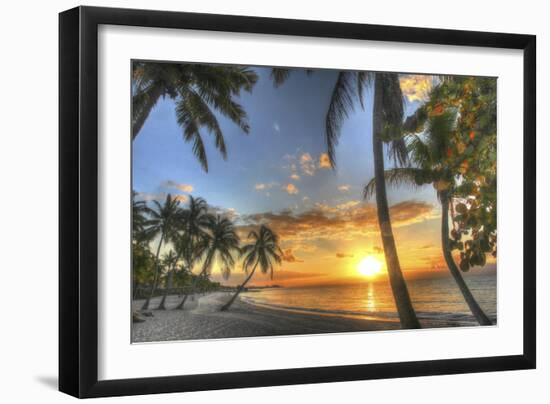 Smathers Beach Sunrise 2-Robert Goldwitz-Framed Giclee Print