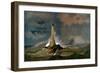 Smeaton's Eddystone Lighthouse, Devon, C1850-null-Framed Giclee Print
