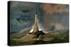 Smeaton's Eddystone Lighthouse, Devon, C1850-null-Stretched Canvas
