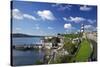 Smeaton's Tower on The Hoe overlooks The Sound, Plymouth, Devon, England, United Kingdom, Europe-Rob Cousins-Stretched Canvas