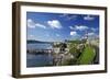 Smeaton's Tower on The Hoe overlooks The Sound, Plymouth, Devon, England, United Kingdom, Europe-Rob Cousins-Framed Photographic Print