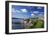 Smeaton's Tower on The Hoe overlooks The Sound, Plymouth, Devon, England, United Kingdom, Europe-Rob Cousins-Framed Photographic Print