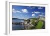 Smeaton's Tower on The Hoe overlooks The Sound, Plymouth, Devon, England, United Kingdom, Europe-Rob Cousins-Framed Photographic Print