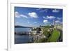 Smeaton's Tower on The Hoe overlooks The Sound, Plymouth, Devon, England, United Kingdom, Europe-Rob Cousins-Framed Photographic Print