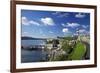 Smeaton's Tower on The Hoe overlooks The Sound, Plymouth, Devon, England, United Kingdom, Europe-Rob Cousins-Framed Photographic Print