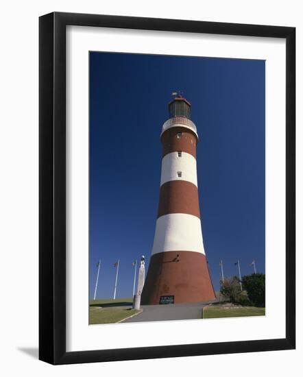 Smeatons Tower Lighthouse on the Hoe in Plymouth, Devon, England, United Kingdom, Europe-Tomlinson Ruth-Framed Photographic Print