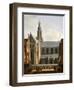 Smedestraat with a View of the Groote Market and St. Bavo's Church, Haarlem, 1660-70-Gerrit Adriaensz Berckheyde-Framed Giclee Print