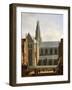 Smedestraat with a View of the Groote Market and St. Bavo's Church, Haarlem, 1660-70-Gerrit Adriaensz Berckheyde-Framed Giclee Print