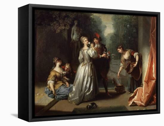 Smell' (From the Series 'The Five Senses), Late 1720S or Early 1730S-Jean Raoux-Framed Stretched Canvas