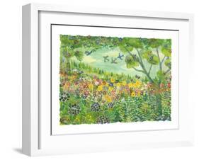 Smell of Wind, Green Meadow-Miyuki Hasekura-Framed Giclee Print