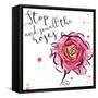 Smell The Roses-OnRei-Framed Stretched Canvas