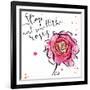 Smell The Roses-OnRei-Framed Art Print