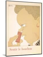 Smelling the Cork, from 'L'Art De Boire' by Louis Forest-Charles Martin-Mounted Giclee Print