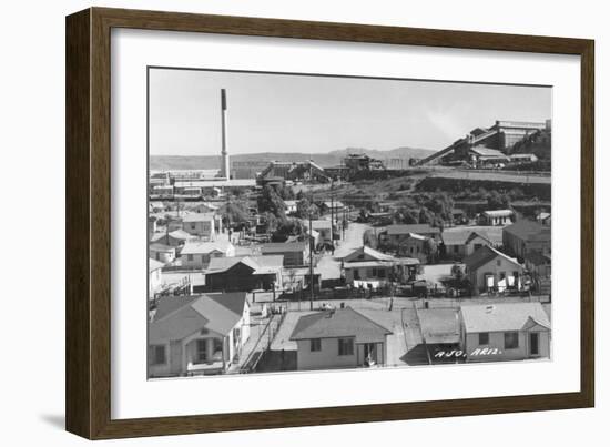 Smelter in Ajo, Arizona Photograph - Ajo, AZ-Lantern Press-Framed Art Print