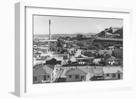 Smelter in Ajo, Arizona Photograph - Ajo, AZ-Lantern Press-Framed Art Print