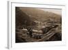 Smelting Works, New Almaden, Santa Clara, California, 1863-Carleton Watkins-Framed Art Print