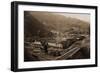 Smelting Works, New Almaden, Santa Clara, California, 1863-Carleton Watkins-Framed Art Print