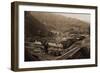 Smelting Works, New Almaden, Santa Clara, California, 1863-Carleton Watkins-Framed Art Print