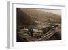 Smelting Works, New Almaden, Santa Clara, California, 1863-Carleton Watkins-Framed Art Print