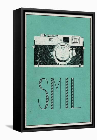 SMIL (Danish -  Smile)-null-Framed Stretched Canvas