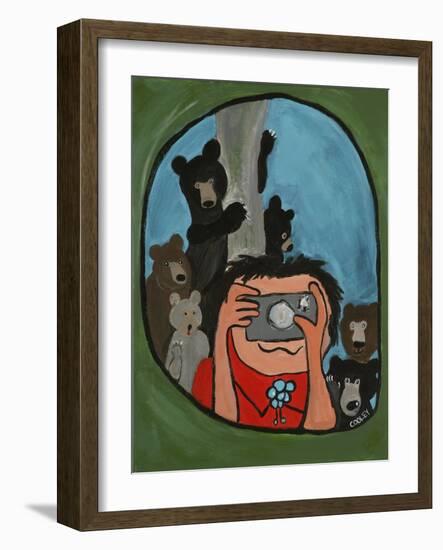 Smile Bears Tree-Jennie Cooley-Framed Giclee Print