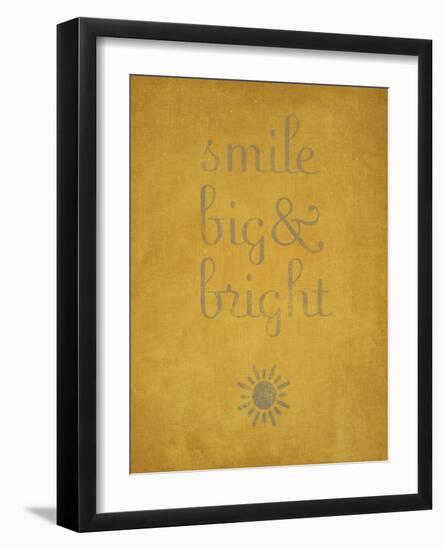 Smile Big and Bright-null-Framed Art Print