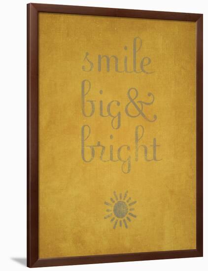 Smile Big and Bright-null-Framed Art Print