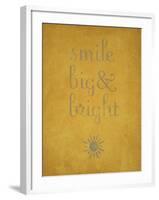 Smile Big and Bright-null-Framed Art Print