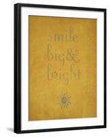 Smile Big and Bright-null-Framed Art Print