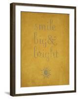 Smile Big and Bright-null-Framed Art Print