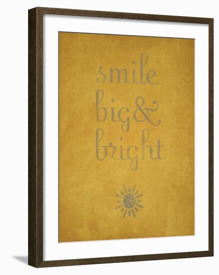 Smile Big and Bright-null-Framed Art Print