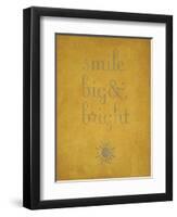 Smile Big and Bright-null-Framed Art Print
