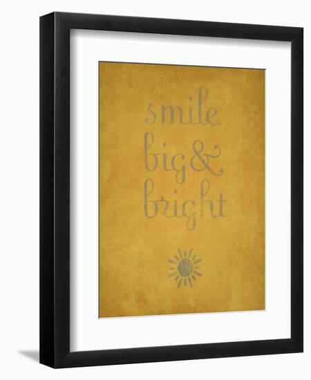 Smile Big and Bright-null-Framed Art Print