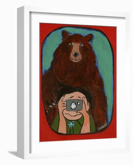 Smile Brown Bear-Jennie Cooley-Framed Giclee Print