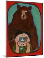 Smile Brown Bear-Jennie Cooley-Mounted Giclee Print