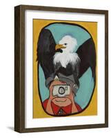 Smile Eagle-Jennie Cooley-Framed Giclee Print