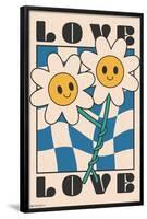 Smile Face - Love Flowers-Trends International-Framed Poster