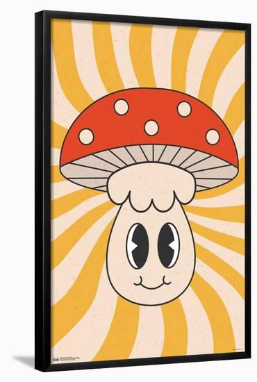 Smile Face - Mushroom-Trends International-Framed Poster