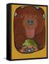 Smile Grizzley-Jennie Cooley-Framed Stretched Canvas
