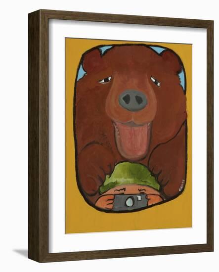 Smile Grizzley-Jennie Cooley-Framed Giclee Print