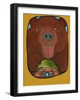 Smile Grizzley-Jennie Cooley-Framed Giclee Print