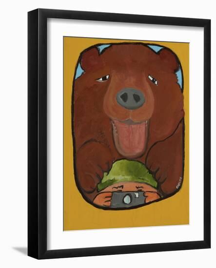 Smile Grizzley-Jennie Cooley-Framed Giclee Print