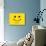 Smile Icon Template Design. Smiling Emoticon Vector Logo on Yellow Background. Face Line Art Style-null-Art Print displayed on a wall