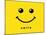 Smile Icon Template Design. Smiling Emoticon Vector Logo on Yellow Background. Face Line Art Style-null-Mounted Art Print